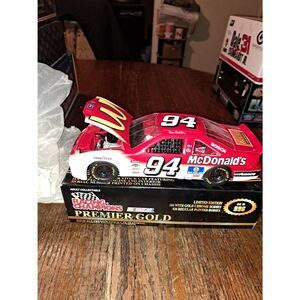 Vintage 96 Racing Champions Gold Bill Elliott McDonald Die Cast Nascar Race Car